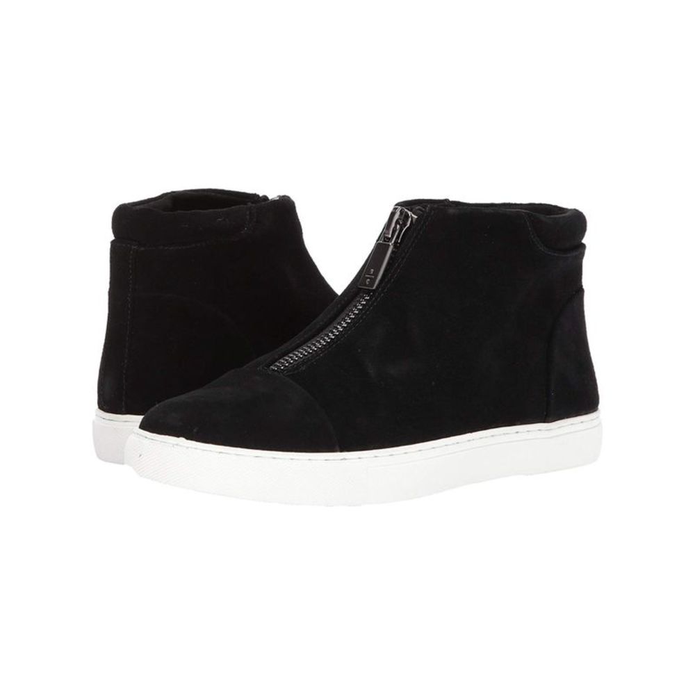 KENNETH COLE NEW YORK Womens Black Kayla Platform Leather Sneakers 6.5 M